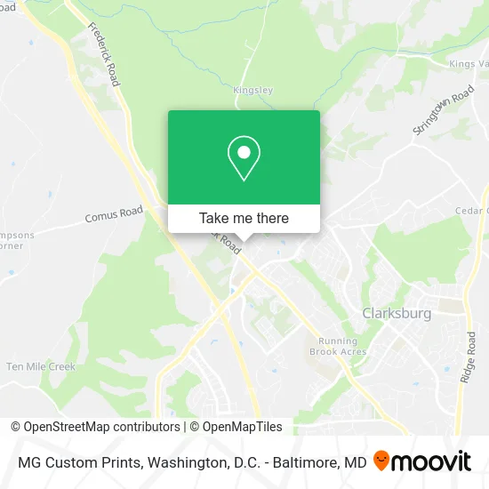 MG Custom Prints map