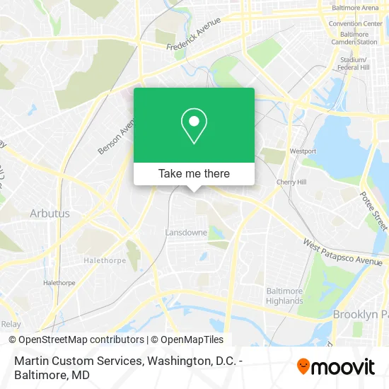 Martin Custom Services map