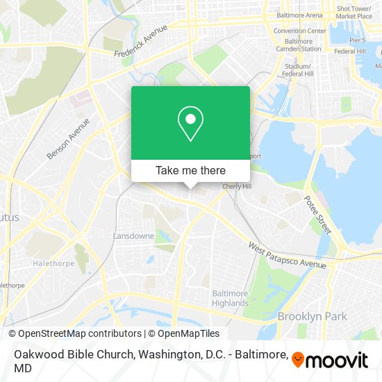 Mapa de Oakwood Bible Church