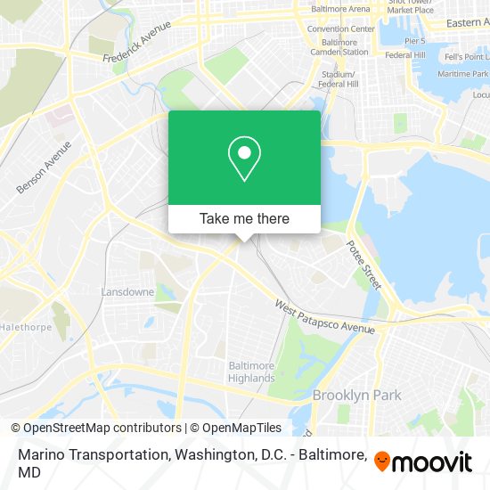 Marino Transportation map