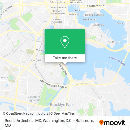 Mapa de Reena Ardeshna, MD