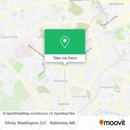 Mapa de Xfinity