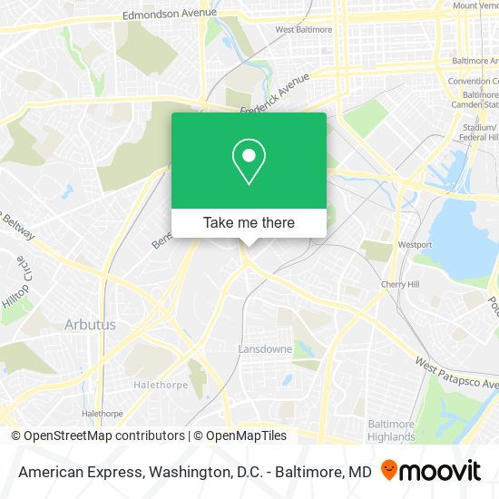 American Express map