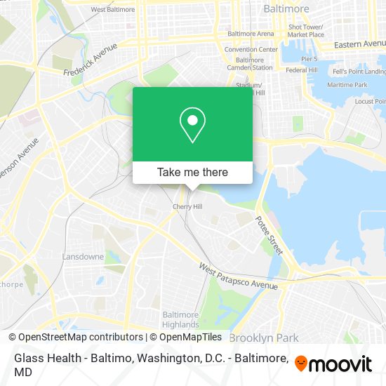Mapa de Glass Health - Baltimo