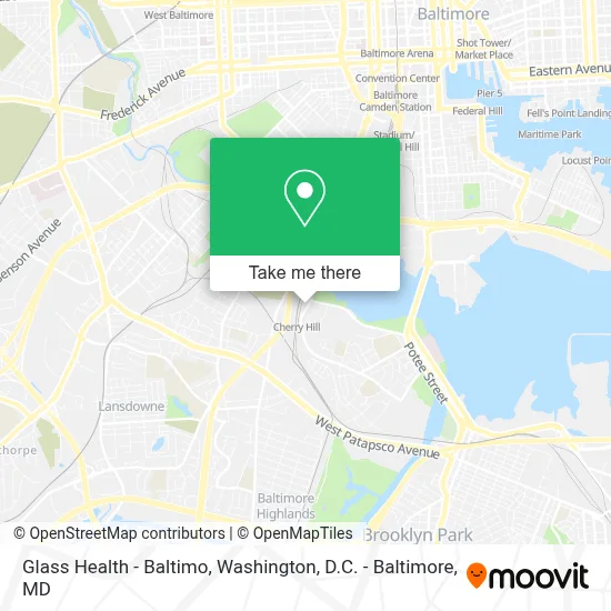 Glass Health - Baltimo map