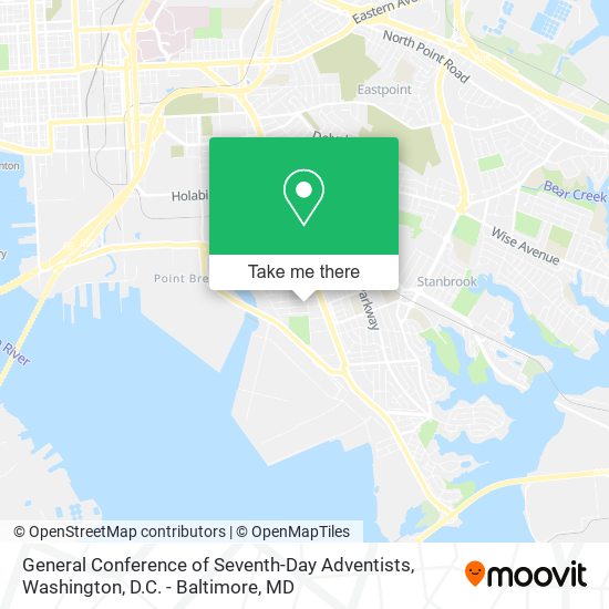 General Conference of Seventh-Day Adventists map