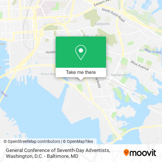 General Conference of Seventh-Day Adventists map