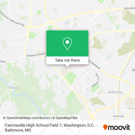 Mapa de Catonsville High School Field 1