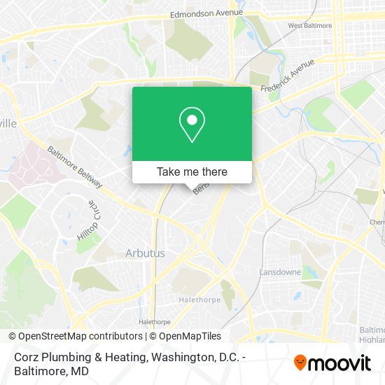 Corz Plumbing & Heating map