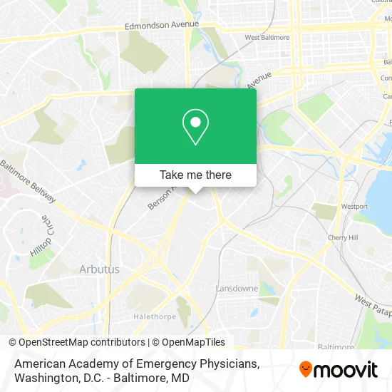 American Academy of Emergency Physicians map