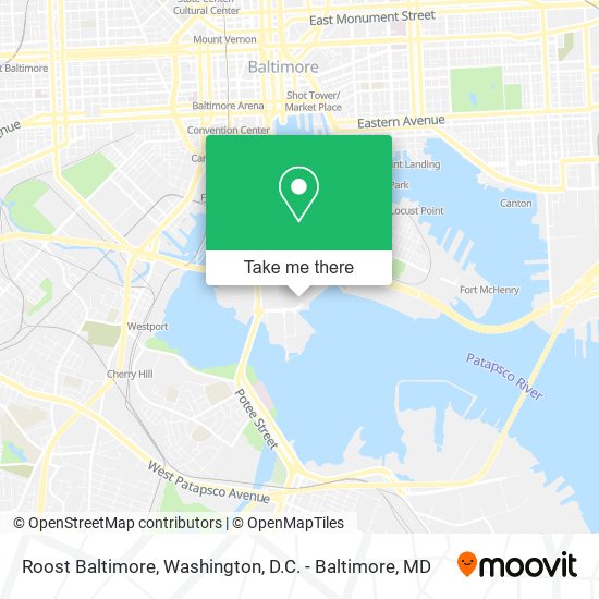 Roost Baltimore map