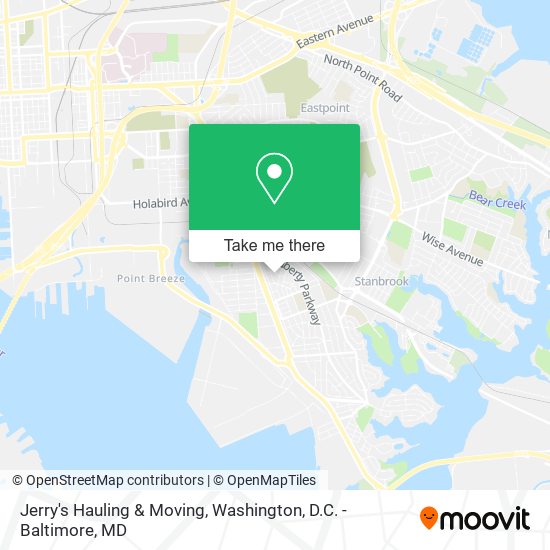 Jerry's Hauling & Moving map