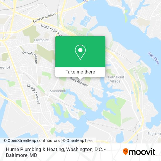 Hume Plumbing & Heating map