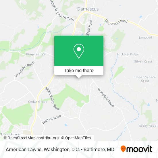 American Lawns map