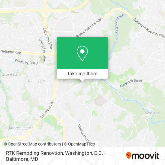 RTK Remodlng Renovtion map