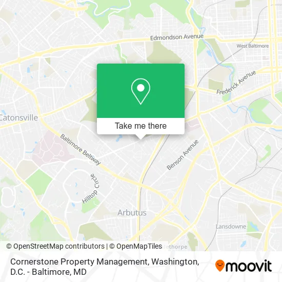 Cornerstone Property Management map