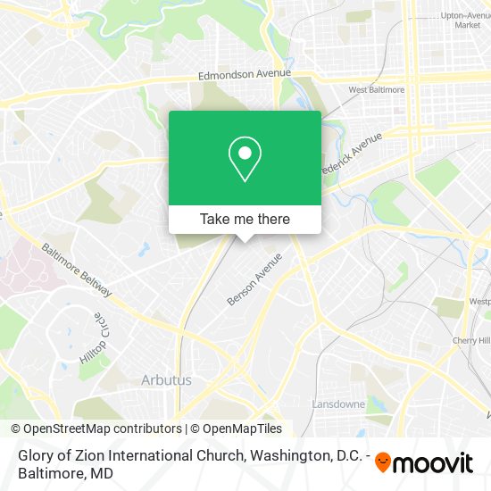 Mapa de Glory of Zion International Church