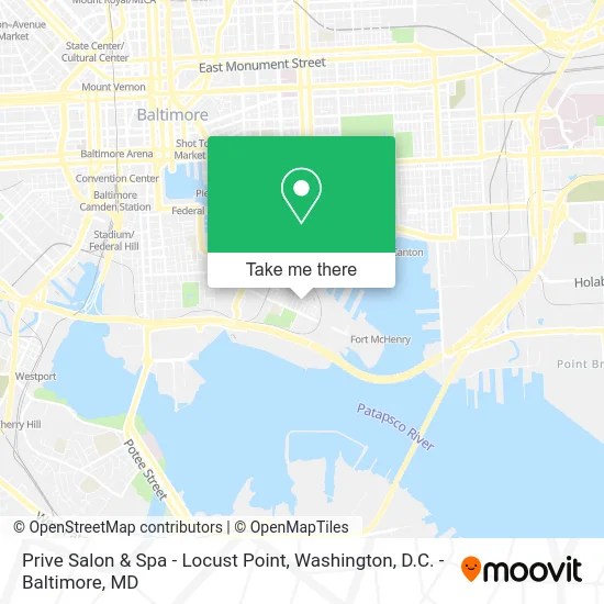 Prive Salon & Spa - Locust Point map