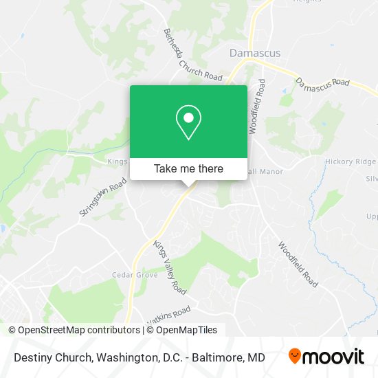Destiny Church map