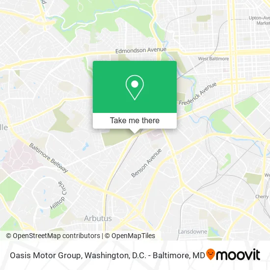 Oasis Motor Group map