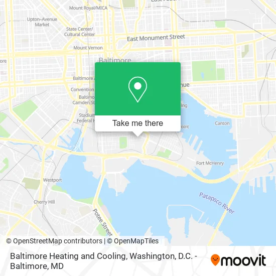 Baltimore Heating and Cooling map