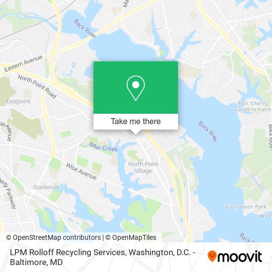 Mapa de LPM Rolloff Recycling Services