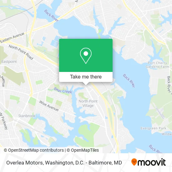 Overlea Motors map