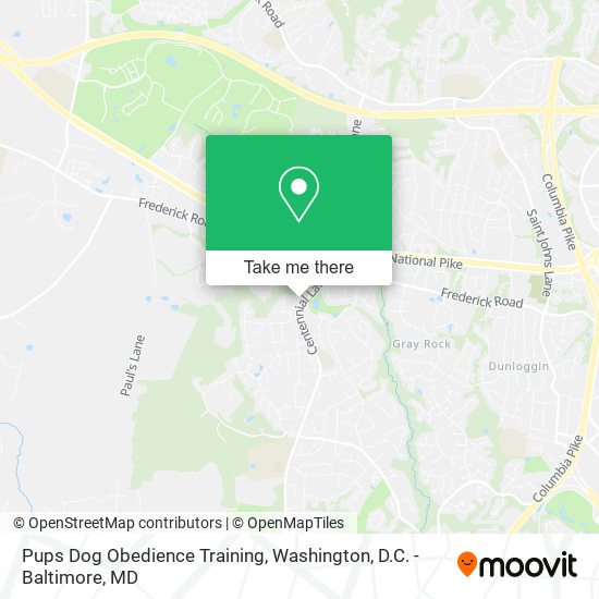 Mapa de Pups Dog Obedience Training