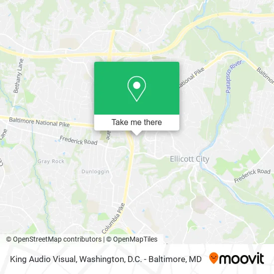 King Audio Visual map