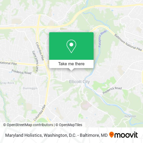 Maryland Holistics map