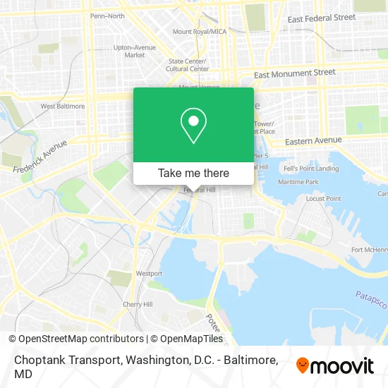 Mapa de Choptank Transport