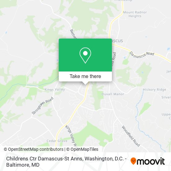 Childrens Ctr Damascus-St Anns map