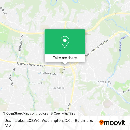 Joan Lieber LCSWC map