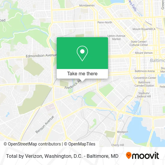 Total by Verizon map