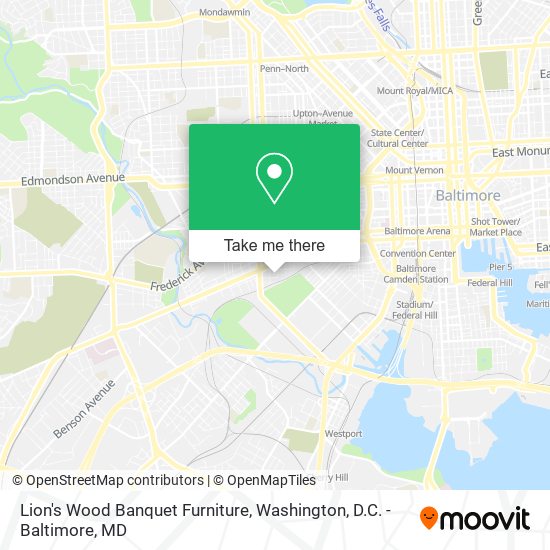 Mapa de Lion's Wood Banquet Furniture