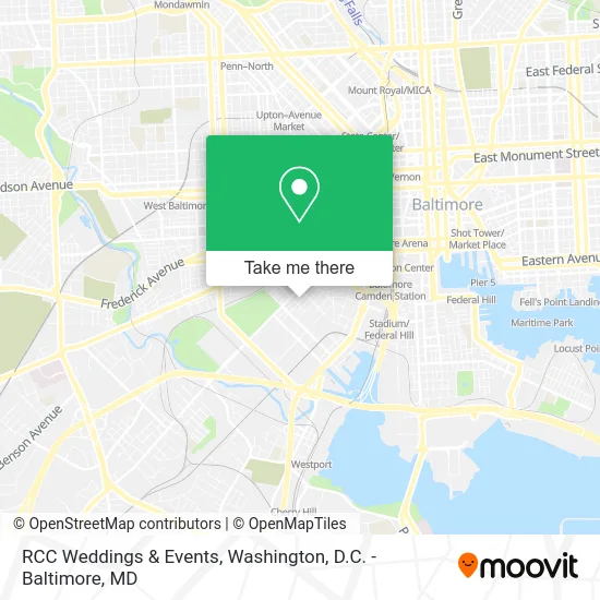 RCC Weddings & Events map