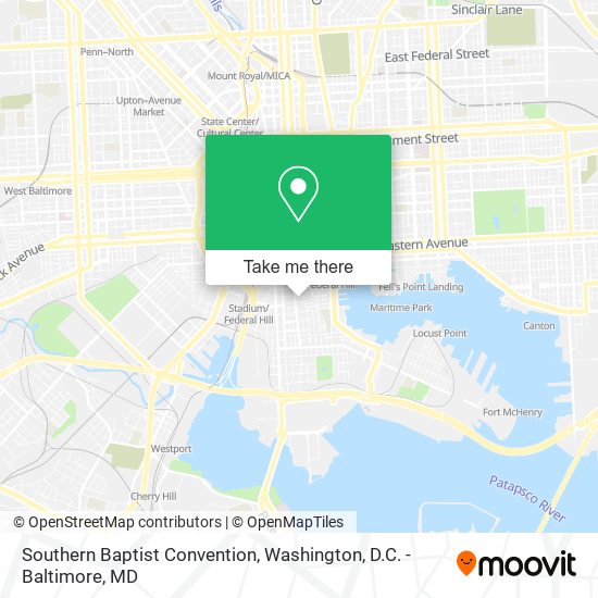 Southern Baptist Convention map