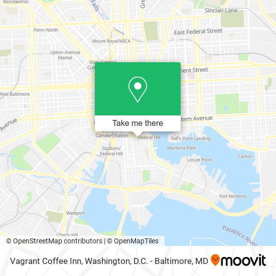 Vagrant Coffee Inn map