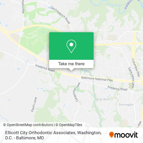 Mapa de Ellicott City Orthodontic Associates
