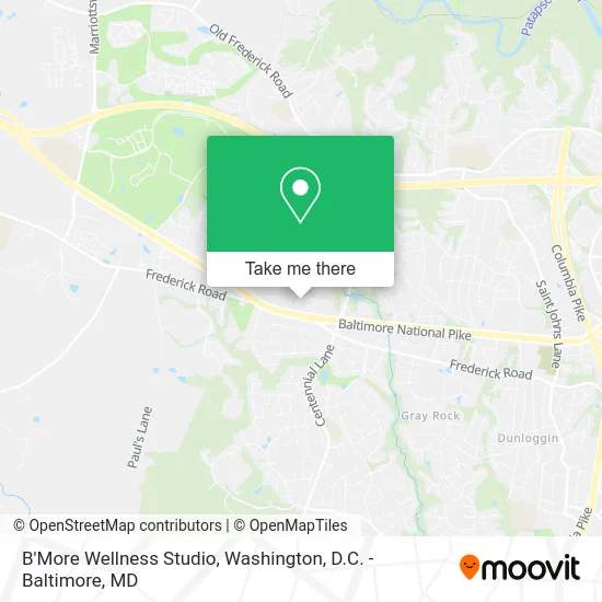B'More Wellness Studio map