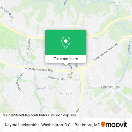 Keyme Locksmiths map