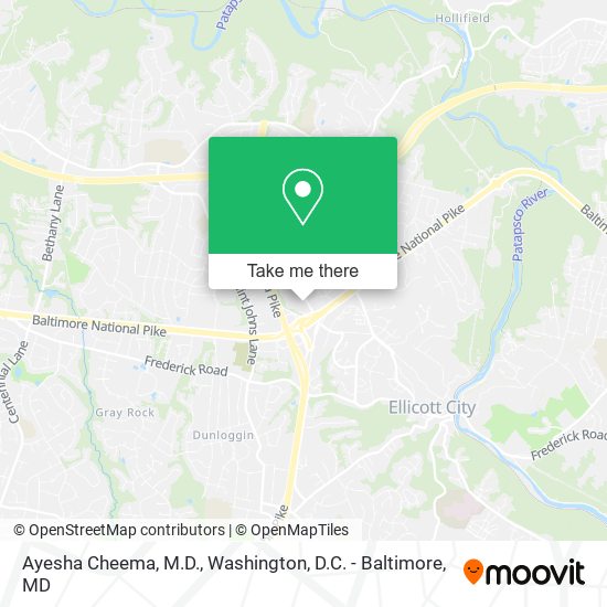 Ayesha Cheema, M.D. map