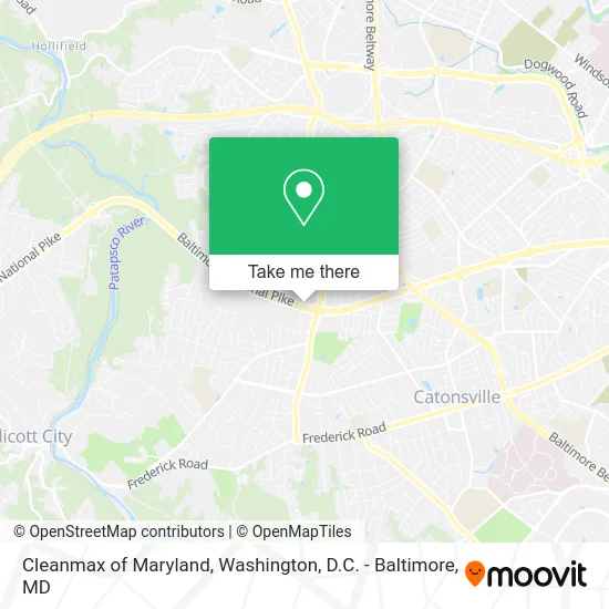 Cleanmax of Maryland map