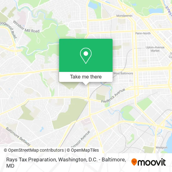 Rays Tax Preparation map