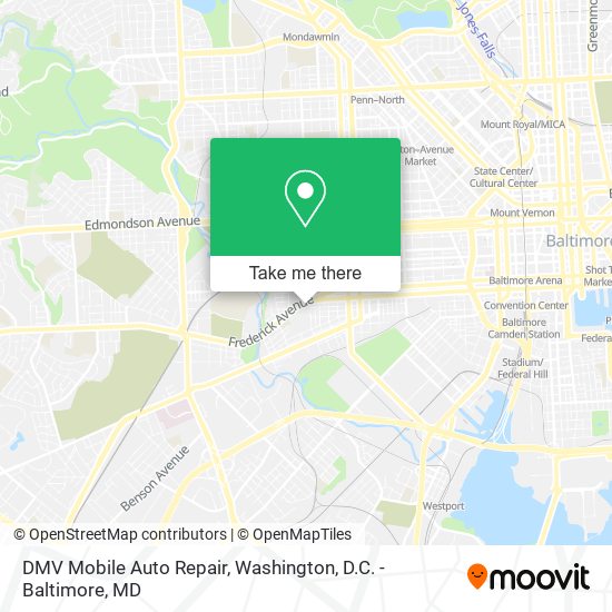 Mapa de DMV Mobile Auto Repair