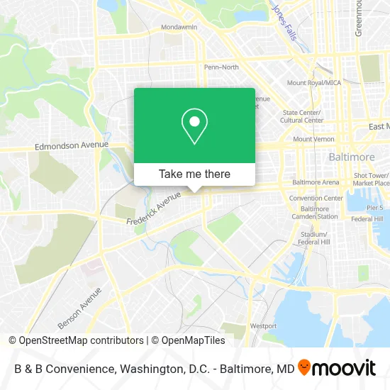 B & B Convenience map