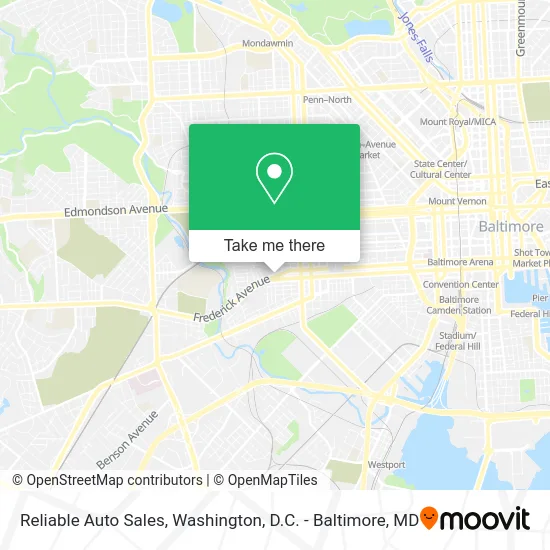 Reliable Auto Sales map