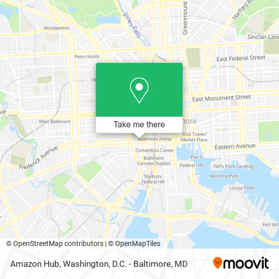 Amazon Hub map