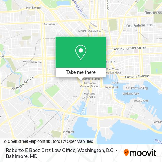 Mapa de Roberto E Baez Ortz Law Office