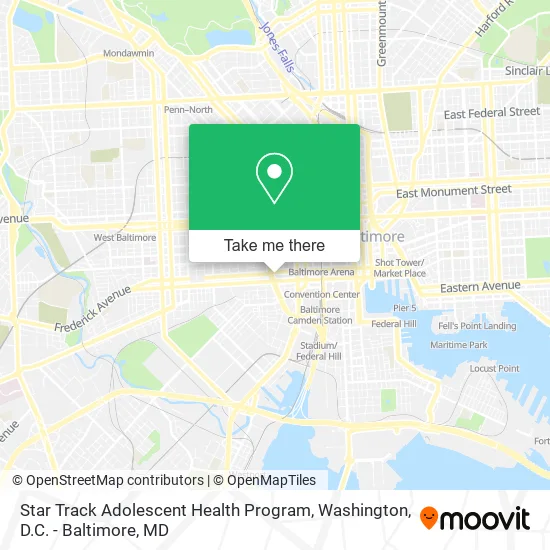Star Track Adolescent Health Program map